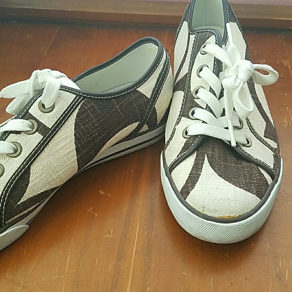 Coach large signature print sneakers